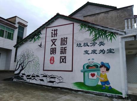 石台墙绘是现在流行的墙体广告