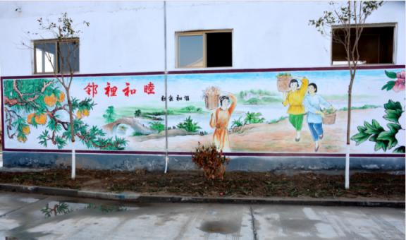 石台乡镇文化墙 乡风文明焕发新活力